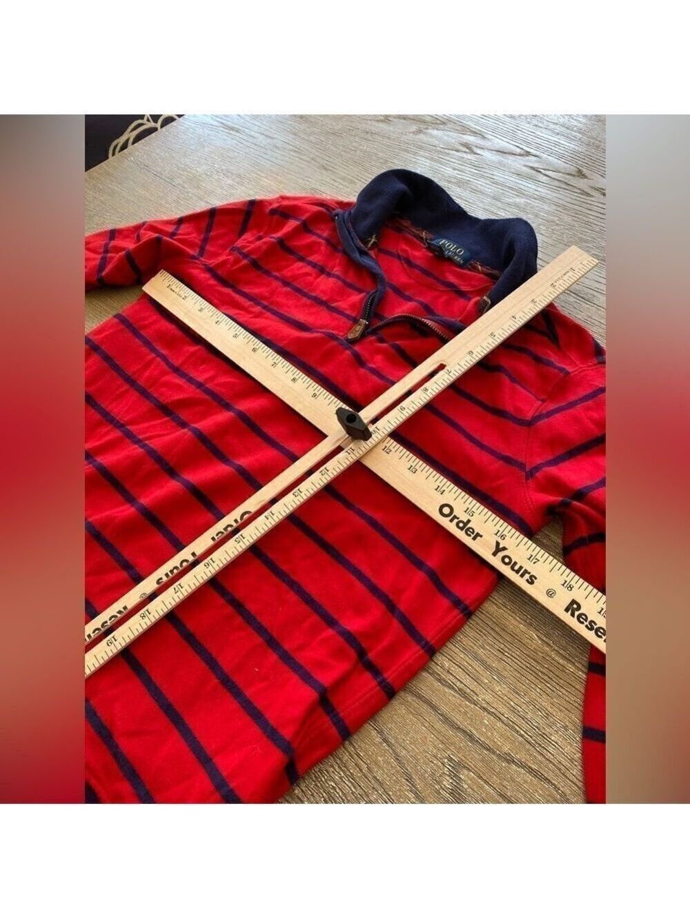 Polo by Ralph Lauren. Quarter zip. Size large. Boys. Excellent condition - Picture 7 of 7